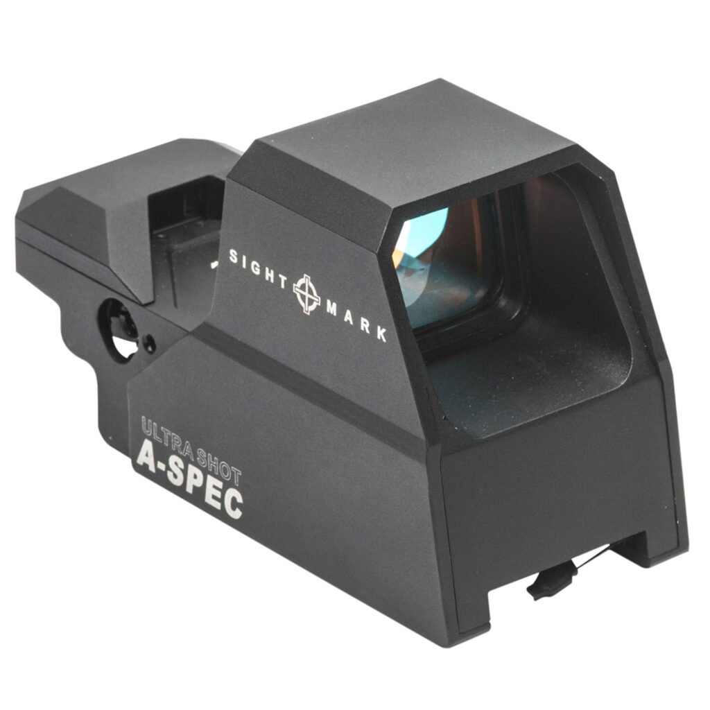 Sightmark SM26032 Ultra Shot A-Spec Open Reflex Sight Matte Black 1 x 33 mm x 24 mm 3 MOA Red Dot/5 MOA Red Dot/50 MOA Circle Multi Reticle