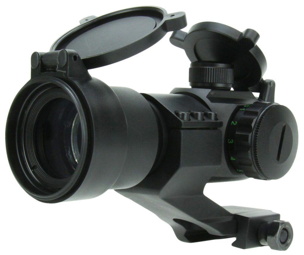 TacFire RD004 1x30 Dual Illuminated Red/Green Dot Sight  Black Anodized 1 x 30 mm 2 MOA Dot