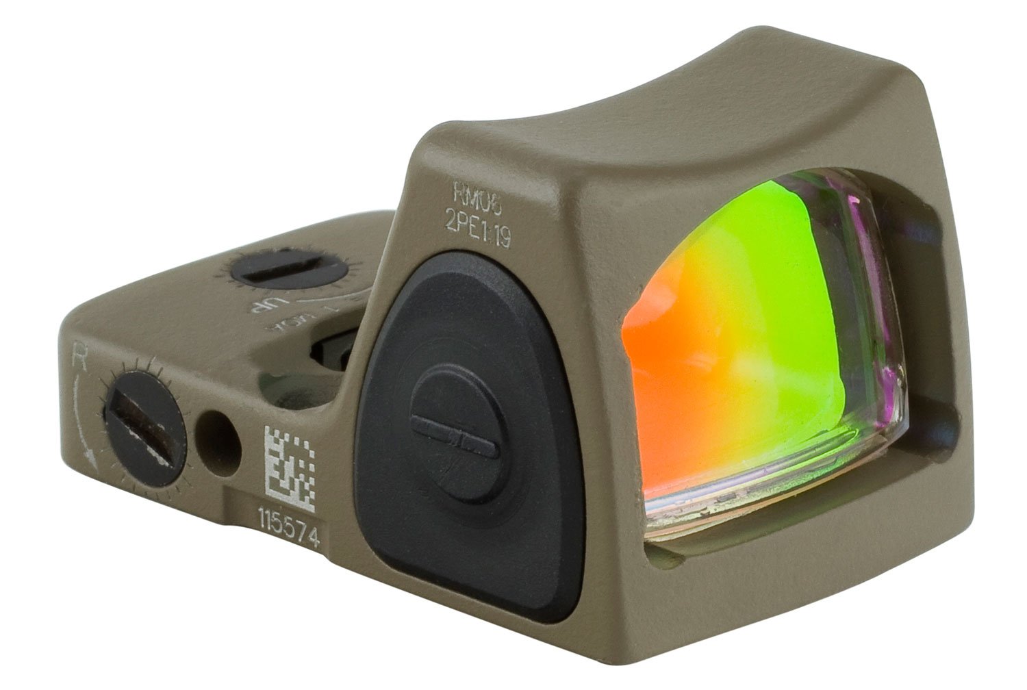Trijicon 700696 RMR Type 2 Flat Dark Earth 1 x 0.89" x 0.67" 3.25 MOA Red Dot