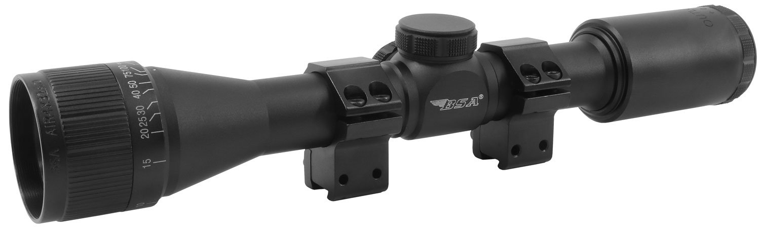 BSA AIR4X32AOTB Outlook Matte Black 4x32mm AO 1" Tube Mil-Dot Reticle