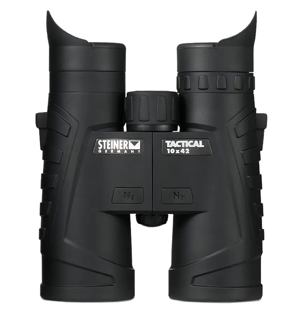 Steiner 2005 T1042 Tactical 10x42mm Roof Prism, Fast-Close Focus, Black Makrolon w/Rubber Armor