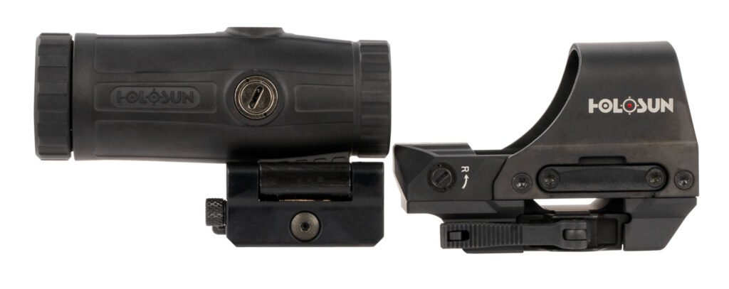 Holosun HS510CHM3X 510 & HM3X Combo Kit Black Anodized 1x/3x, 2 MOA Red Dot/65 MOA Circle Reticle