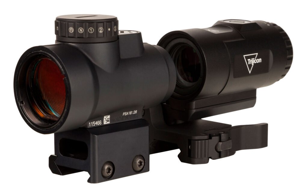 Trijicon 2200057 MRO HD Matte Black 1x/3x 25 mm 2 MOA Red Dot/68 MOA Circle Multi Reticle Magnifier