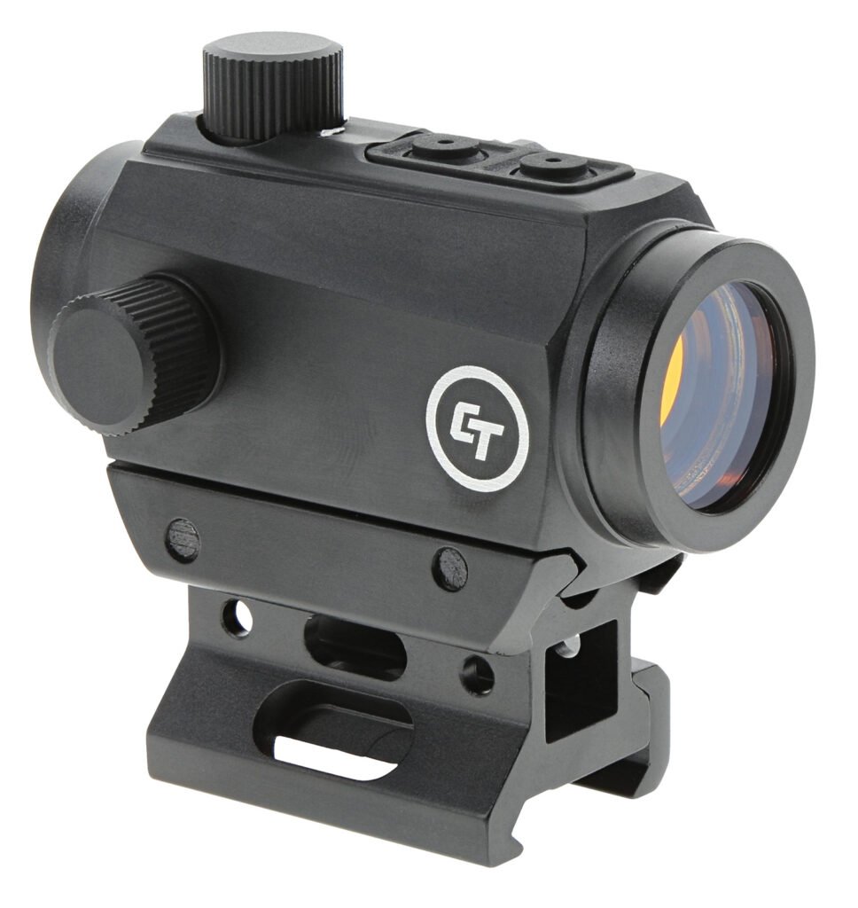 Crimson Trace 0102030 CTS-25 Matte Black 1x20mm 4 MOA Red Dot Reticle, Picatinny Rail Mount