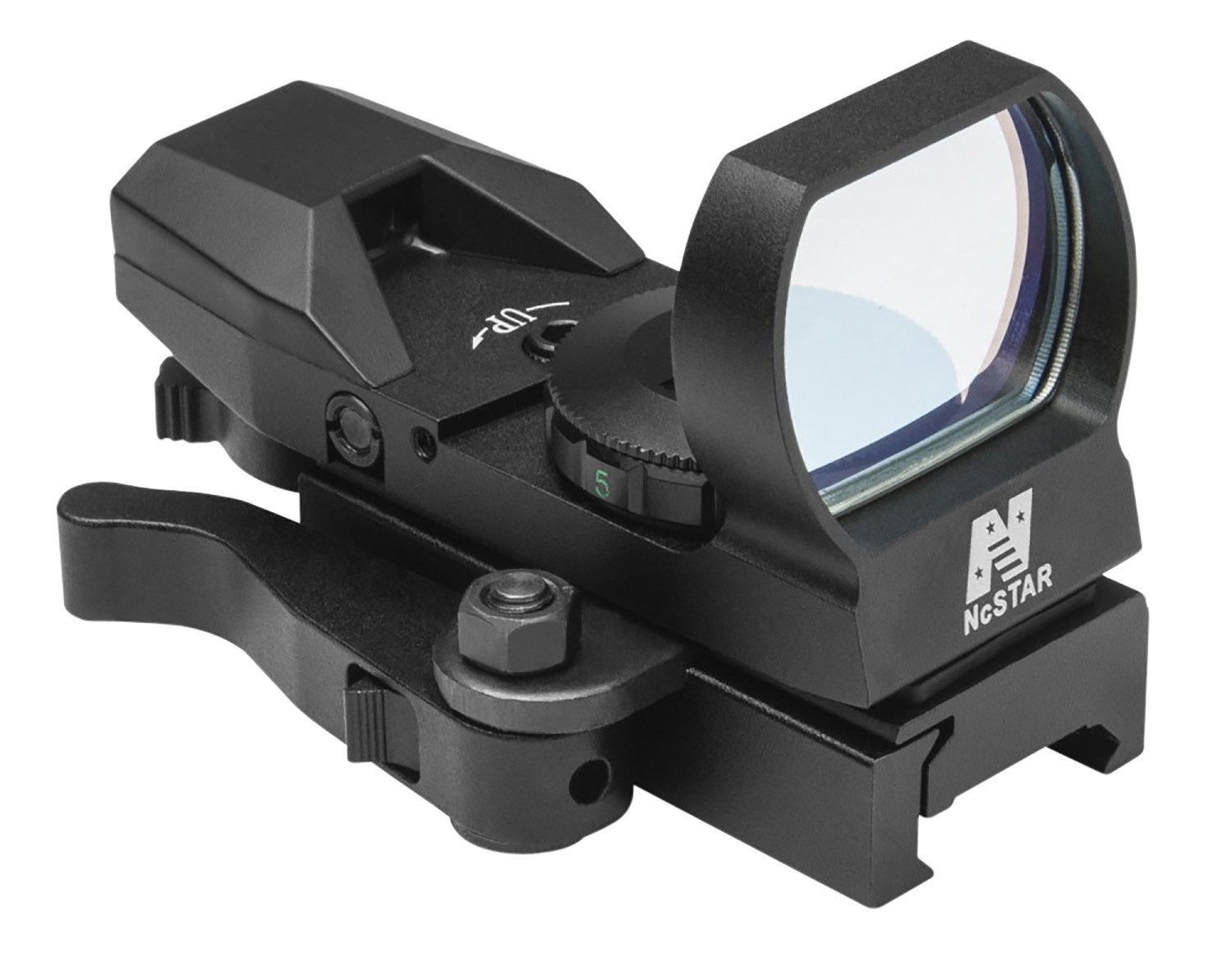 NcStar D4BQ Red Four Reticle Reflex Black Anodized 1 x 0.95" x 1.34" 3 MOA Red Dot Multi Reticle QR Mount